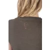 Fox WC V Neck T-Shirt Groen-Mauve Damespolo L