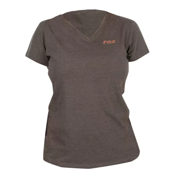 Fox WC V Neck T-Shirt Groen-Mauve Damespolo XL