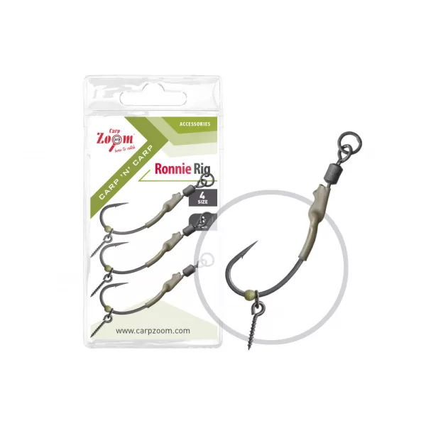 Carp Zoom 4 Ronnie Rig Boilie Rig 3db