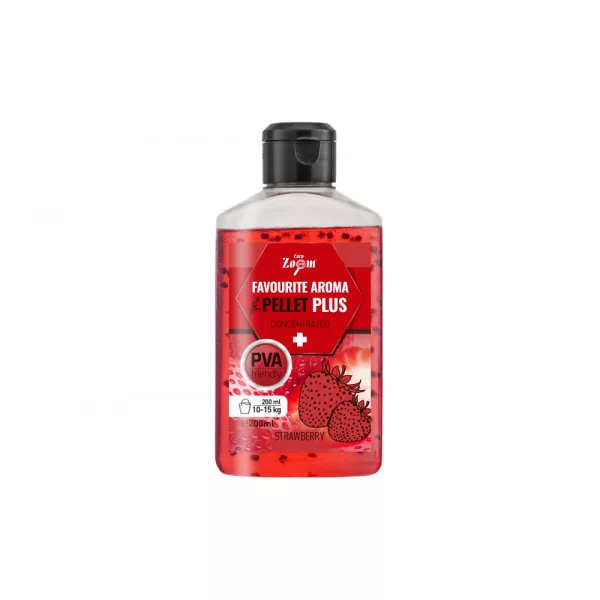 Carp Zoom Favourite Aardbei Vloeibaar Aroma met Pellet 200ml