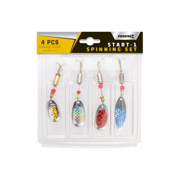 Predator Z 4-5gr Verschillende Kleuren Spinner 4 stuks