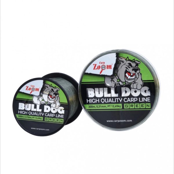 Carp Zoom CZ Bull-Dog Monofiele karpervislijn, o 0,35 mm, 1000 m, 15,45 kg, donkergroen