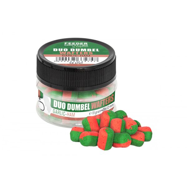 Feeder Competition Duo Dumbel Knoflook-Ham 10x14mm Wafters 15gr