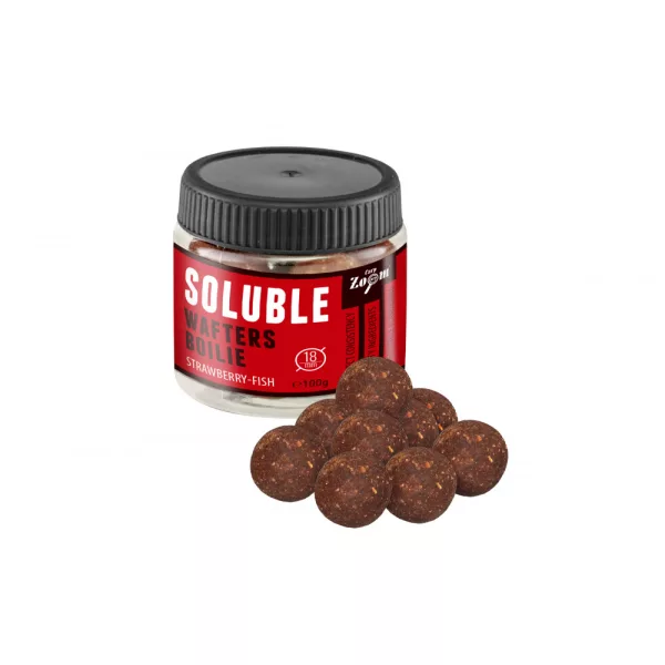 Carp Zoom Aardbei-Vis 18mm Oplosbare Wafters 100gr
