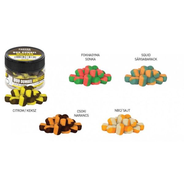 Feeder Competition FC Duo Dumbel Wafters haakaas, o8x12 mm, NBC, kaas, 15 g