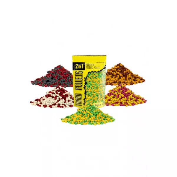 Carp Zoom CZ 2in1 Turbo snel oplossende pellet, 3 mm, aardbei, vis, 500 g