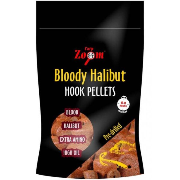 Carp Zoom CZ Bloederige heilbot haakpellet geboord, 20 mm, heilbot, 150 g