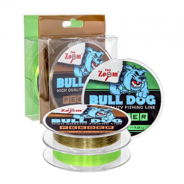 Carp Zoom CZ Bull-Dog Feeder vislijn, ø 0,22 mm, 300 m, 6,4 kg, groen