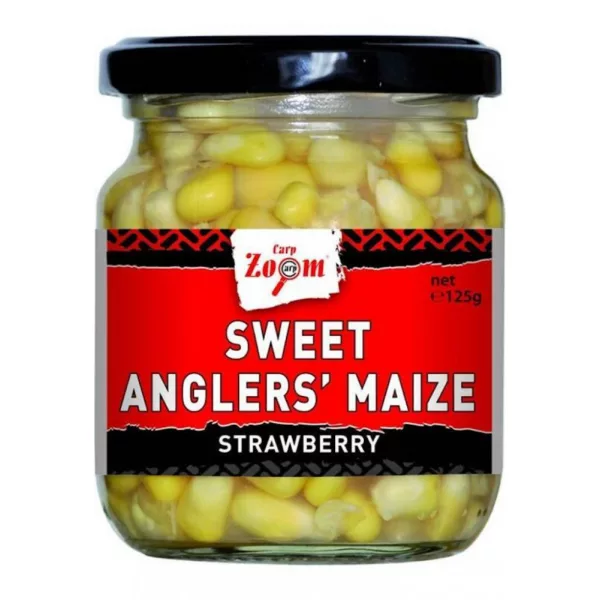 Carp Zoom CZ Zoete vissermaïs, aardbei, 125 g, 220 ml