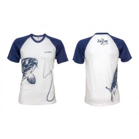 Carp Zoom CZ Limited wit-blauwe T-shirt, L