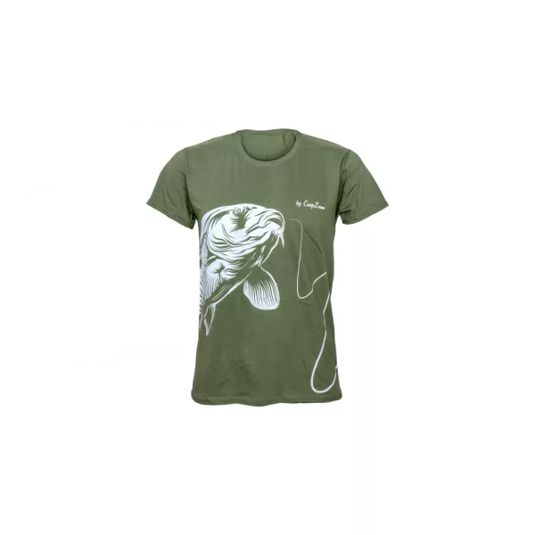 Carp Zoom CZ Katoenen T-shirt, S, groen