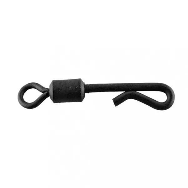 Carp Zoom CZ Boilie quick-release clip, #8, mat zwart, 10 stuks