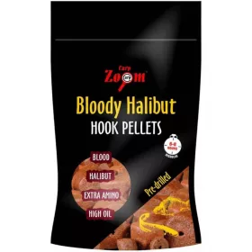   Carp Zoom CZ Bloederige heilbot haakpellet geboord, 15 mm, bloed, heilbot, 150 g