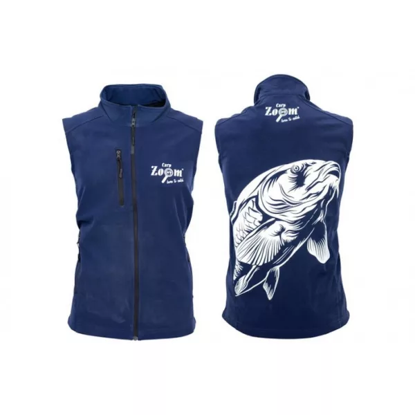 Carp Zoom CZ Heren softshell bodywarmer, S, donkerblauw