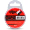 Spomb Tapered Gevlochten Leaders Rood Gevlochten Taps Toelopend 0,38mm-0,20mm Werpleader 3 stuks