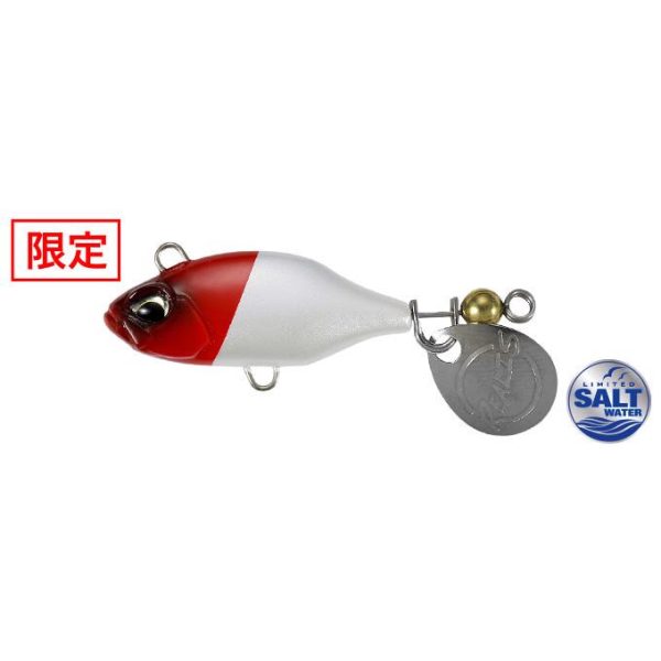 Duo Realis Spin 40 SW 4,0cm 14gr ACC0001 Pearl Red Head Spin-Tail Kunstaas