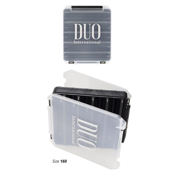 Duo Reverse Lure Case 160 20,6x17x4,4cm Pearl Black/Gold Logo Kunstaasdoos