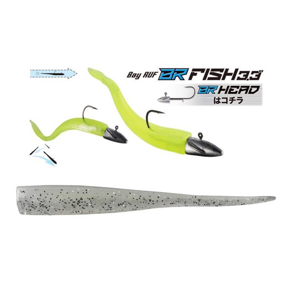 Duo Bayruf BR Fish 8,4cm S047 Shirasu Pearl Plastic Kunstaas 7st