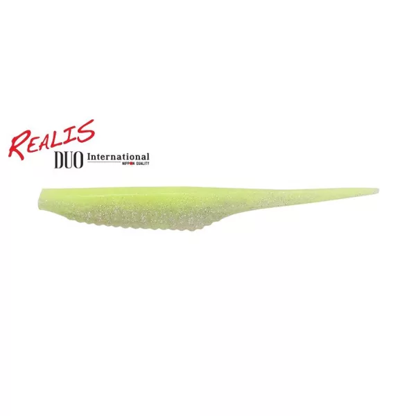 Duo Realis Versa Pintail 7,6cm F075 Chartreuse Shad Plastic Aas 10 stuks