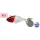 Duo Realis Spin 30 SW 3,0cm 5gr ACC0001 Pearl Red Head Spin-Tail Kunstaas