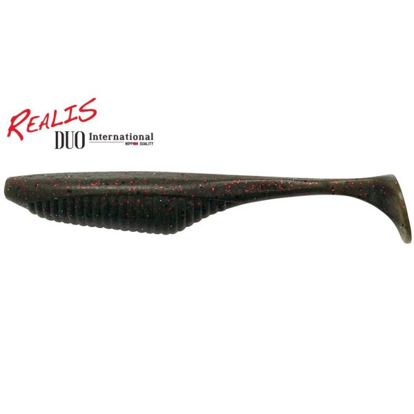 Duo Realis Versa Shad Fat 12,5cm F018 Green Pumpkin Red Flake Plastic Aas 5st