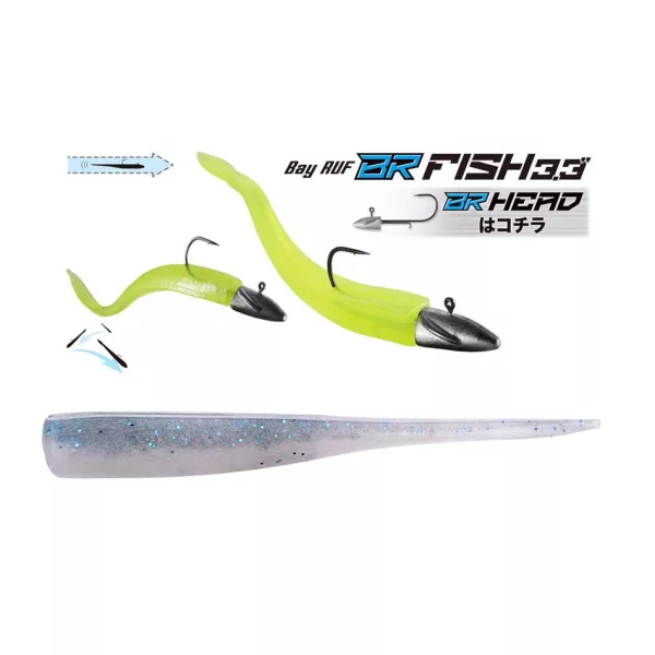 Duo Bayruf BR Fish 8,4cm F104 Smokey Magic Plastic Aas 7st