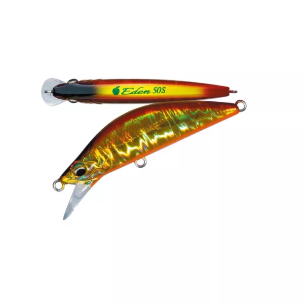 Major Craft Finetail Eden 50H 5cm 5,5gr #015 Laser Red Gold Zinkende Wobbler