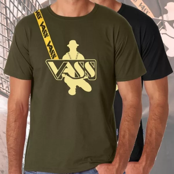 Vass-Tex Printed Fishing Khaki Póló M