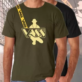 Vass-Tex Printed Fishing Khaki Póló XL