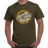 Vass-Tex Fishing Culture Printed Khaki Póló 2XL