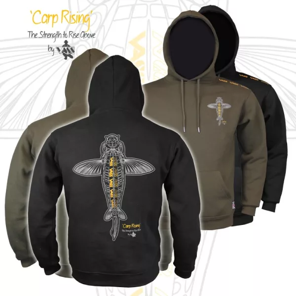 Vass-Tex Carp Rising Khaki Kapucnis Pulóver 3XL