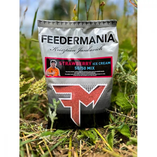 Feedermánia Groundbait 50/50 Mix Strawberry Ice Cream Lokvoer 800gr
