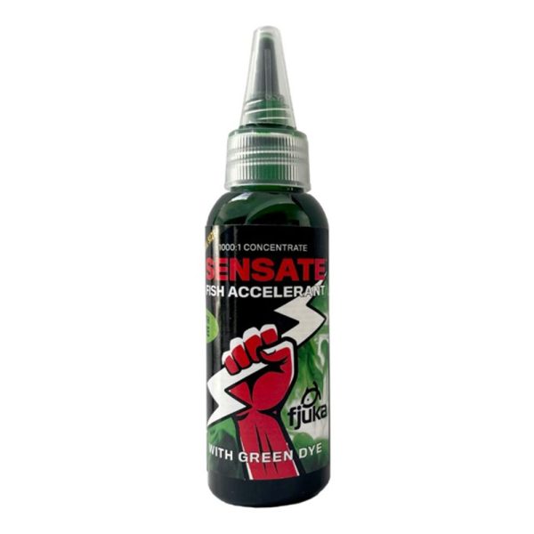 Fjuka Sensate Fish Accelerant Bait Dye Green Vloeibaar Aroma 50ml