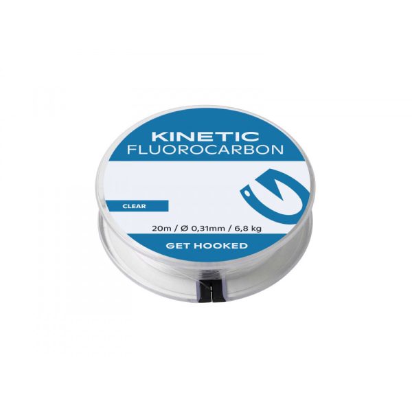 KINETIC Fluorocarbon 20m 0,22mm/3,9kg Clear Fluorocarbon onderlijn