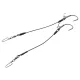 KINETIC Big Fish Stinger 200lbs 200mm #9/0 Zwart 2 stuks Schroef rig