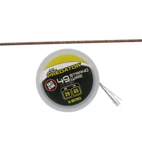   Fox Rage Predator 49-S Gecoate Staaldraad 10m 12kg Met krimpbuis