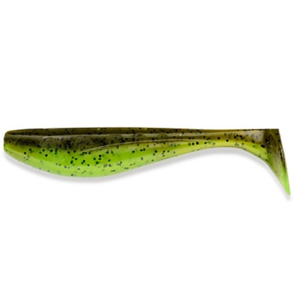 FISHUP Wizzle Shad 7,62cm (8 st.), #204 - Groene Pompoen/Chartreuse kunststof kunstaas