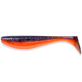   FISHUP Wizzle Shad 7,62cm (8 st.), #207 - Donker Violet/Oranje kunststof kunstaas