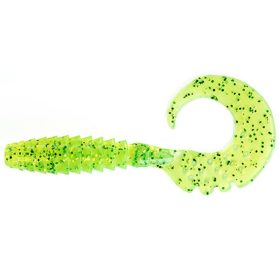   FISHUP Fancy Grub 5,08cm (10st.), #026 - Flo Chartreuse/Groen Plastic kunstaas