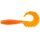 FISHUP Fancy Grub 6,35cm (10st.), #049 - Oranje Pompoen/Zwart Plastic kunstaas