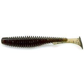   FISHUP U-Shad 5,08cm (10pcs.), #043 - Watermelon Brown/Black Plastic kunstaas