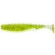 FISHUP U-Shad 5,08cm (10pcs.), #055 - Chartreuse/Black Plastic kunstaas
