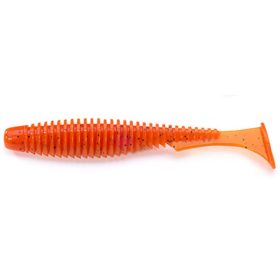   FISHUP U-Shad 5,08cm (10pcs.), #049 - Orange Pumpkin/Black Plastic kunstaas