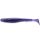 FISHUP U-Shad 5,08cm (10pcs.), #060 - Dark Violet/Peacock & Silver Plastic kunstaas