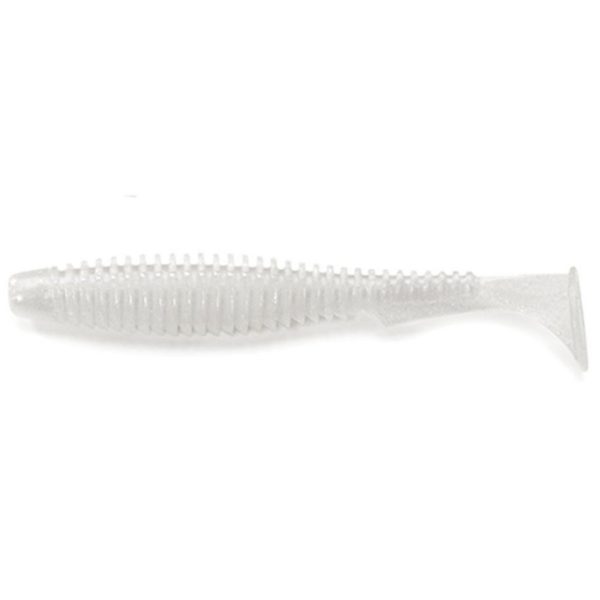 FISHUP U-Shad 10,16cm (8 stuks), #081 - Parel Plastic kunstaas