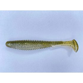   FISHUP U-Shad 10,16cm (8 stuks), #202 - Groene Pompoen/Parel Plastic kunstaas