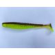 FISHUP U-Shad 10,16cm (8 stuks), #203 - Groene Pompoen/Flo Chartreuse Plastic kunstaas