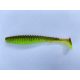FISHUP U-Shad 10,16cm (8 stuks), #204 - Groene Pompoen/Chartreuse Plastic kunstaas