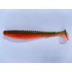 FISHUP U-Shad 10,16cm (8 stuks), #205 - Watermeloen/Flo Oranje Plastic kunstaas