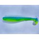 FISHUP U-Shad 10,16cm (8 stuks), #206 - Hemel/Chartreuse Plastic kunstaas